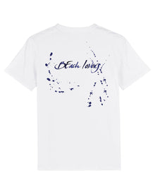  Tee-shirts COL ROND Unisexe broderie blanche / Calligraphie