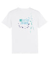 Tee-shirts COL ROND unisexe broderie blanche / impression couleur